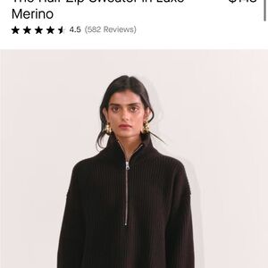 EVERLANE 1/2 Zip in Merino